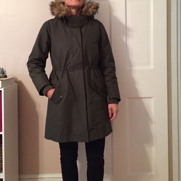 Madewell Women's Field Parka, w/ Faux Mink Lining - Picture 1 of 4