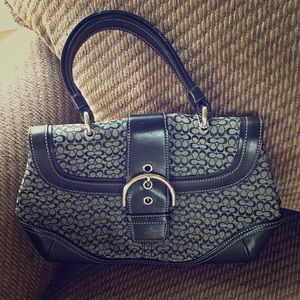 Coach classic black signature purse