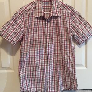 Esprit Checkered Short Sleeve Button Down Shirt