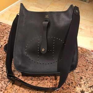 Leather H bag