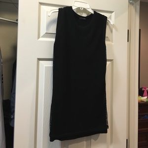 Colette netted black dressy tank