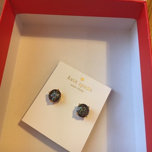 🎀NEW🎀Kate Spade Glitter Gumdrop Earrings - Picture 3 of 3