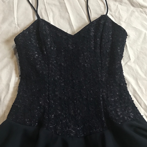 Late Edition Navy Blue party dress- size 8 - Picture 2 of 4