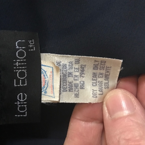 Late Edition Navy Blue party dress- size 8 - Picture 3 of 4