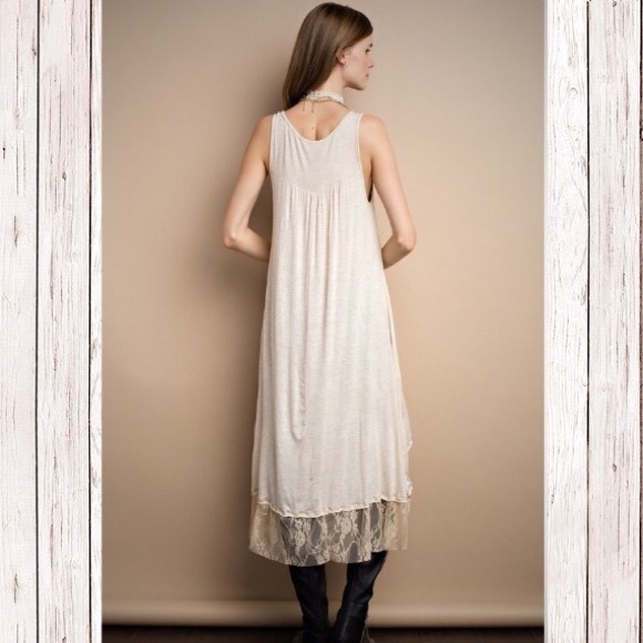 Hi-Lo Tank with Lace Ruffle Bottom! - Picture 3 of 3