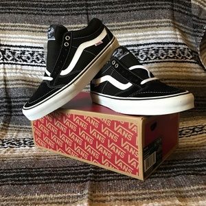 Vans TNT SG Mid BLK/WHT Size 10