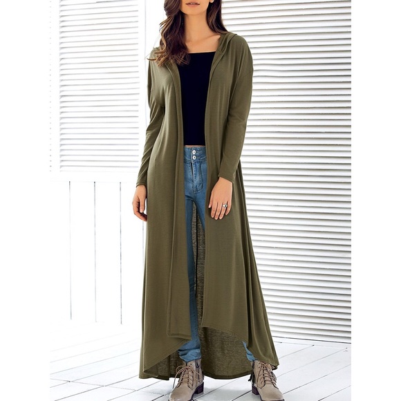 Sweaters - 💥Last One!💥 Hooded Maxi Cardigan