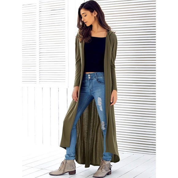 💥Last One!💥 Hooded Maxi Cardigan - Picture 2 of 4