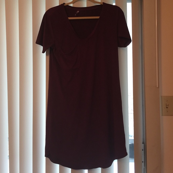 Suede Z supply tshirt dress
