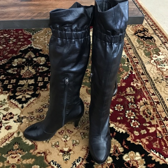 MOSCHINO Cheap & Chic Leather Boots 38 ITALY