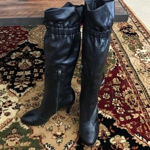 MOSCHINO Cheap & Chic Leather Boots 38 ITALY