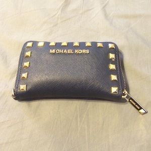 Navy Blue & Gold Michael Kors Wallet!