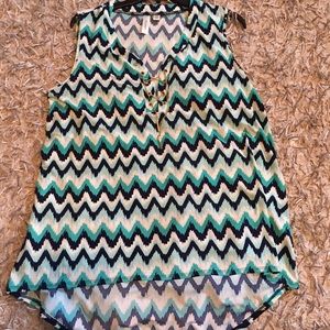 Sleeveless dressy top