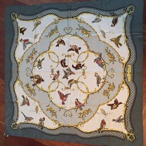 Authentic Hermes 100% Silk Scarf