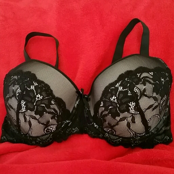 Black and Pink Bra