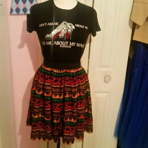 African Print Skirt.