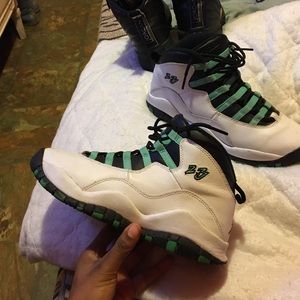 Air Jordan turquoise 10's