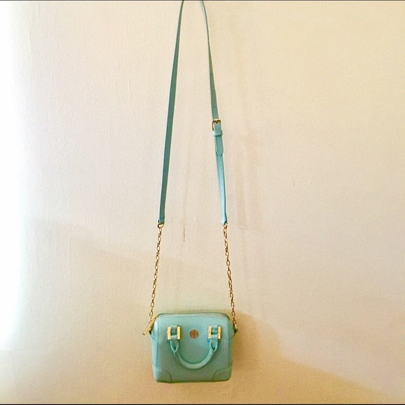 NEW Tory Burch small aqua crossbody - Picture 2 of 4