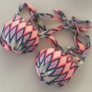 Victoria's Secret push-up cross-back bikini top.