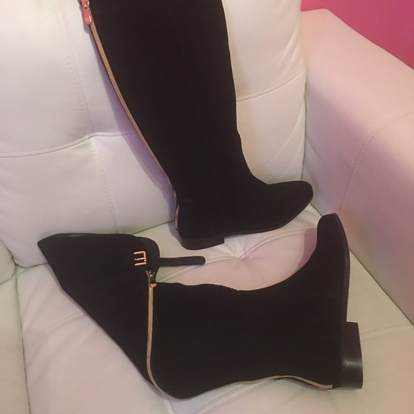 Brand new Swead black knee boots