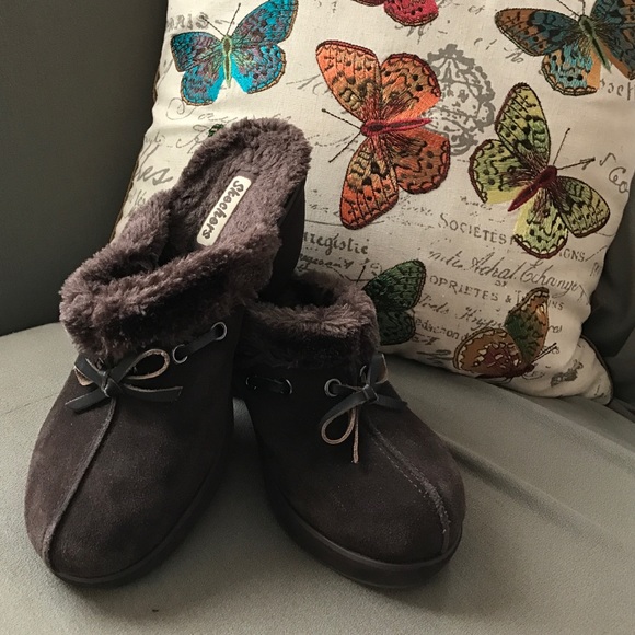 Brown Suede Skechers