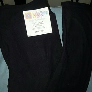 Os Solid black leggings