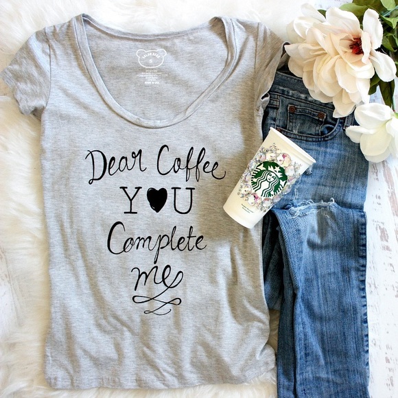 🎉HP🎉 Coffee Grey Graphic Tee - Picture 2 of 3