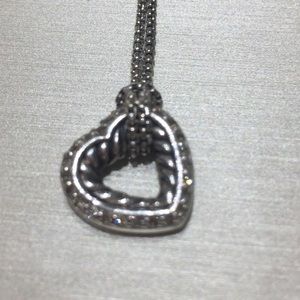 David Yurman cable heart with diamonds necklace
