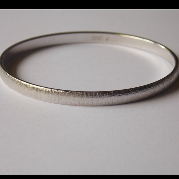 Two Vintage Silver Monet Texturized Bangles