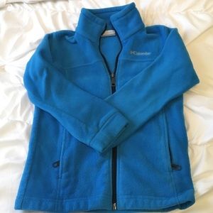 kids columbia fleece zip up