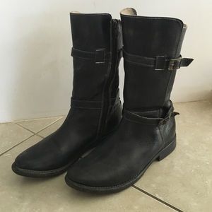 {Bed STU} Cobbler Series Black Leather Boots
