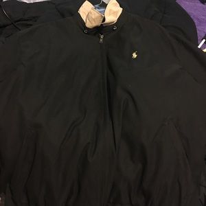 Polo jacket size L color Black and Tan