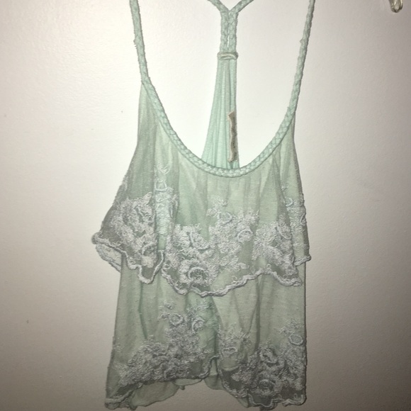Turquoise Blouse/Tanktop, Abercrombie & Fitch, XS