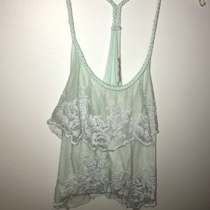 Turquoise Blouse/Tanktop, Abercrombie & Fitch, XS