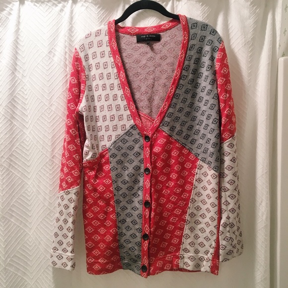Rag & Bone patchwork cardigan