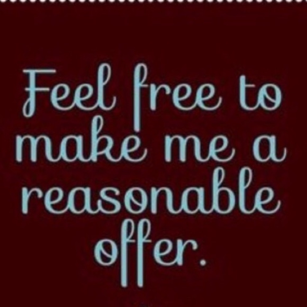 Open to reasonable offers on most items.