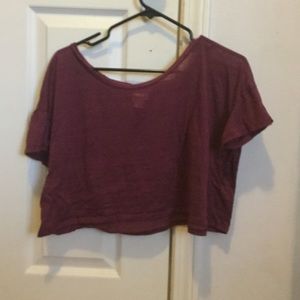 See through crop top