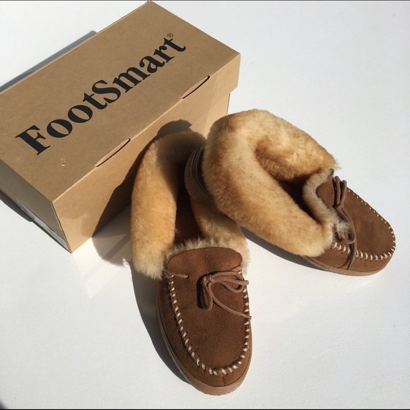 shearling lined moccasins