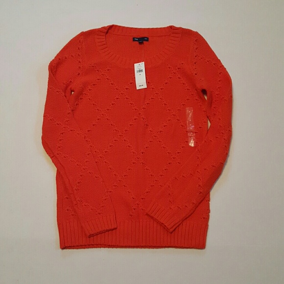 GAP orange sweater.
