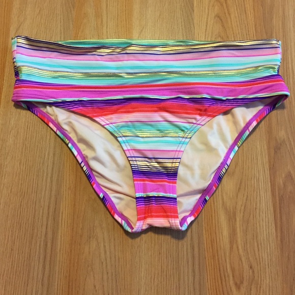 Victoria's Secret fold over bikini bottom EUC SM - Picture 2 of 4