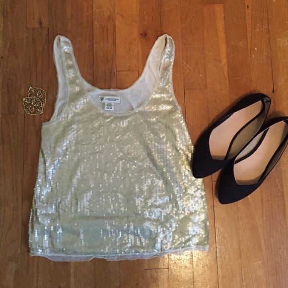 American Eagle sequin tank - Picture 1 of 4