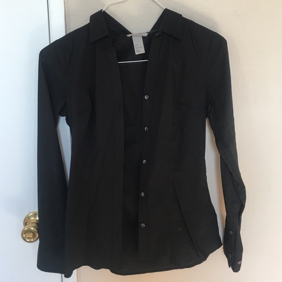 Black collared shirt