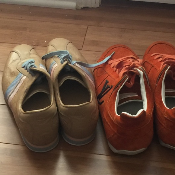 Gucci women sneaker size 9 Lv men size 11 - Picture 3 of 3