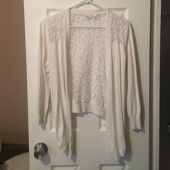 White Lace Cardigan