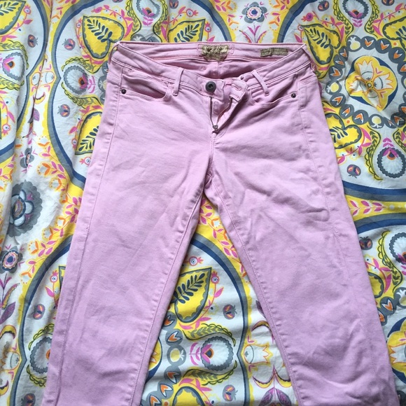GUESS size 27 light pink skinny jeans