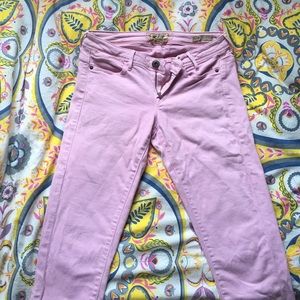 GUESS size 27 light pink skinny jeans