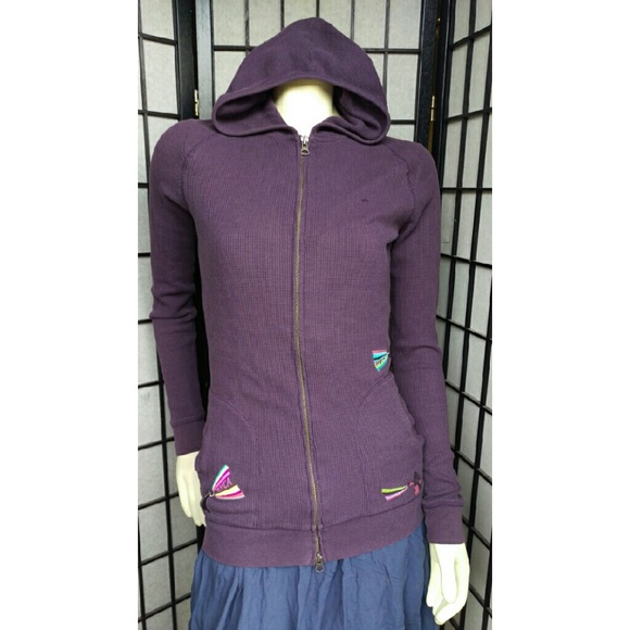 women's thermal zip up hoodie