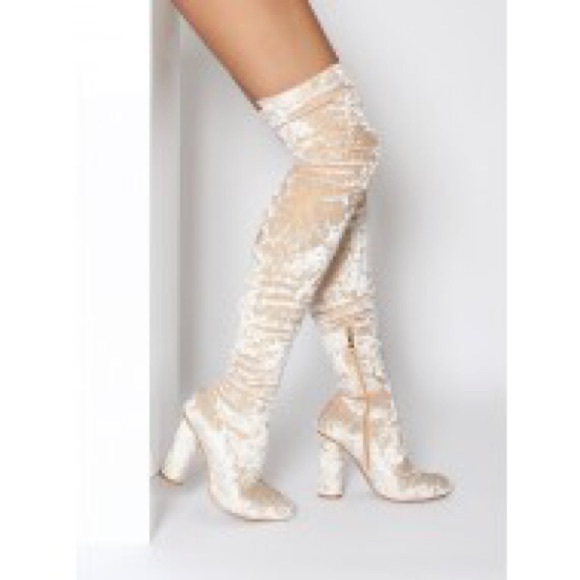 Brand New Simmi London Beige Thigh High-Size 9