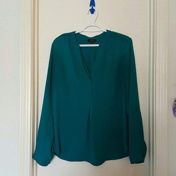 Turquoise The Limited Logan blouse L