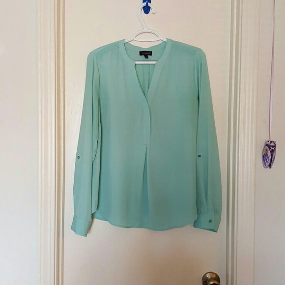 Mint green The Limited Logan blouse L